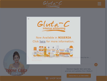Tablet Screenshot of gluta-c.com